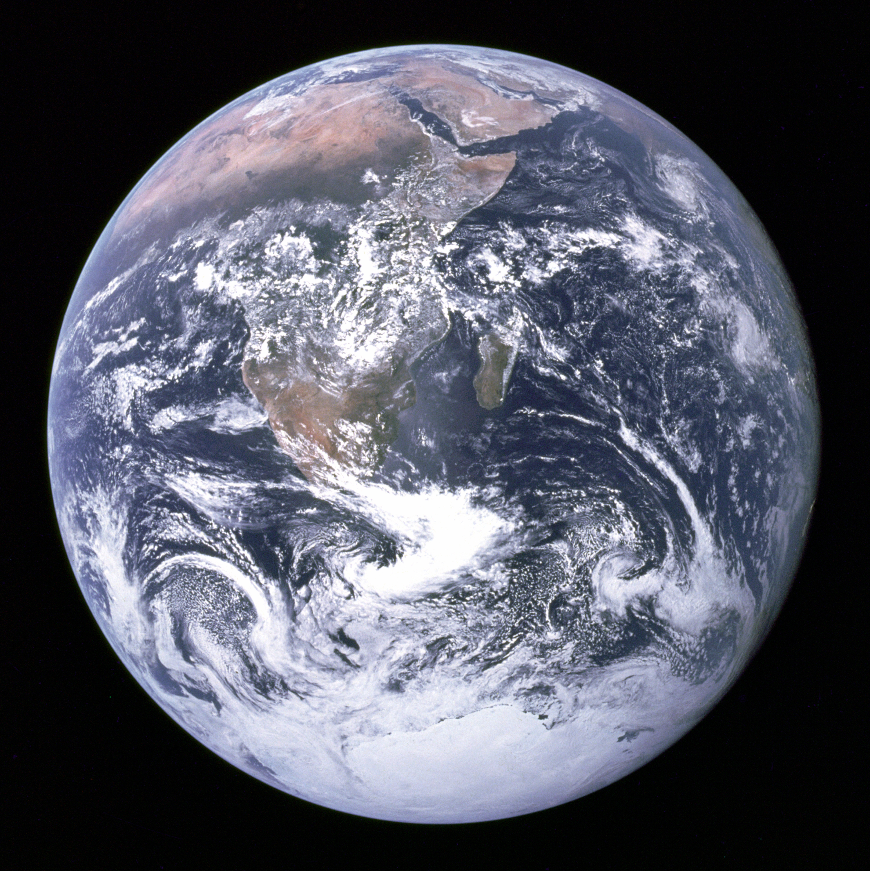 Earth seen from space during the Apollo 17 mission